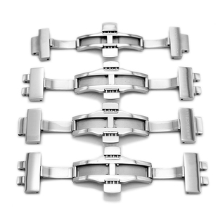 适配美度布鲁纳原装表带扣男贝伦赛丽表扣舵手蝴蝶扣指挥官钢带扣