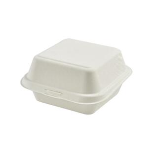 一次性外卖打包汉堡盒6寸网红蛋糕盒甜品便当盒可降解纸浆包装盒