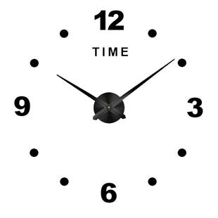 免打孔钟表挂钟客厅3D立体时尚创意艺术墙贴简约时尚个性时钟