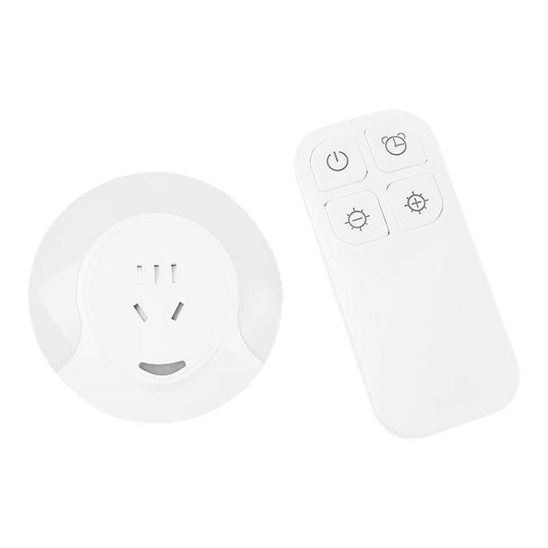 现代简约插电插座带开关光控遥控卧室床头睡眠婴儿哺乳喂奶小夜灯
