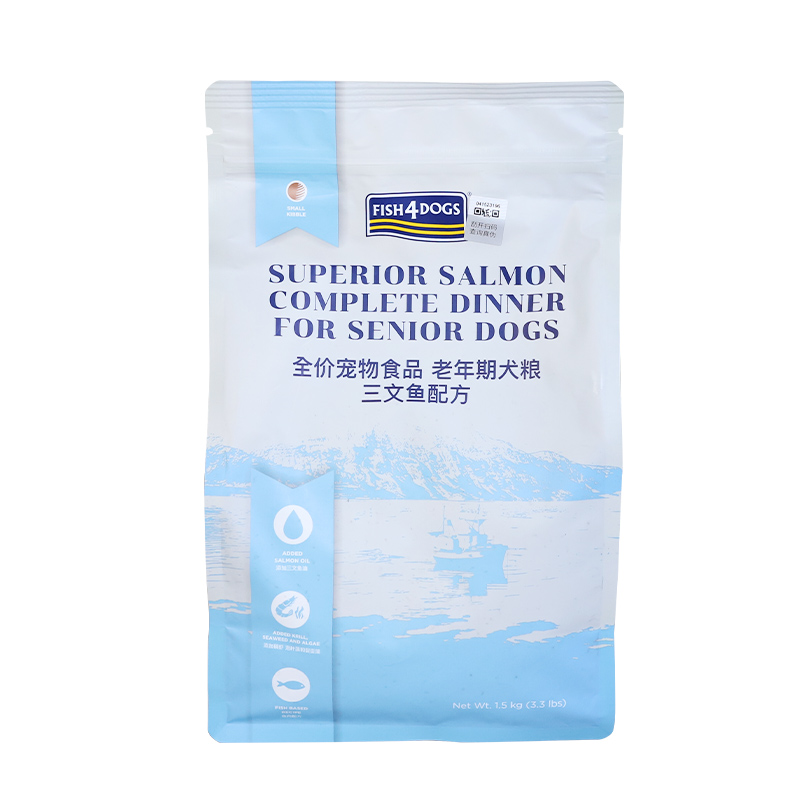 Fish4dogs老年犬狗粮三文鱼低脂通用型6kg/12kg博美比熊小颗粒