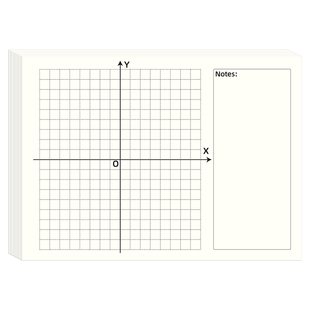 思进平面直角坐标系便签本加厚坐标轴网格纸函数初中无粘性易撕手高级书写象限网格纸坐标轴便签纸草稿本