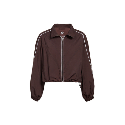 轻户外 撞边宽松外套女 ochirly欧时力2024新款春装休闲运动风