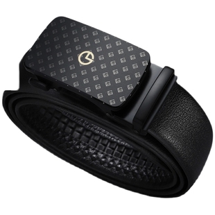 金利来皮带男士2026新款磨砂自动扣防指纹头层牛皮光面商务裤腰带