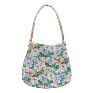 Liberty利伯缇艺术印花麻花绳帆布袋小众大容量高颜值通勤布袋包