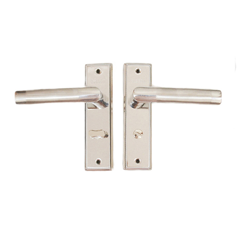 包邮不锈钢卫生间门锁单舌无钥匙卫浴厕所普通通用型门把手130