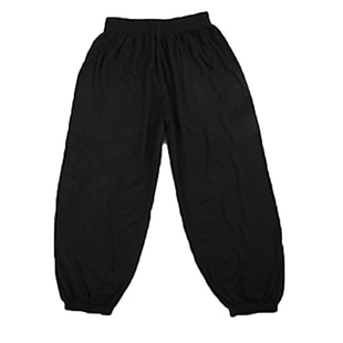 黑色莫代尔儿童红武字练功裤红色灯笼裤武术裤白色太极裤春秋款