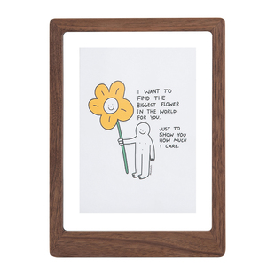 时几初双面透明亚克力相框摆台奖状展示框高级感a4实木证书框摆件