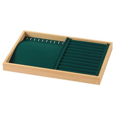 竹木首饰盘项链展示盘戒指收纳盒