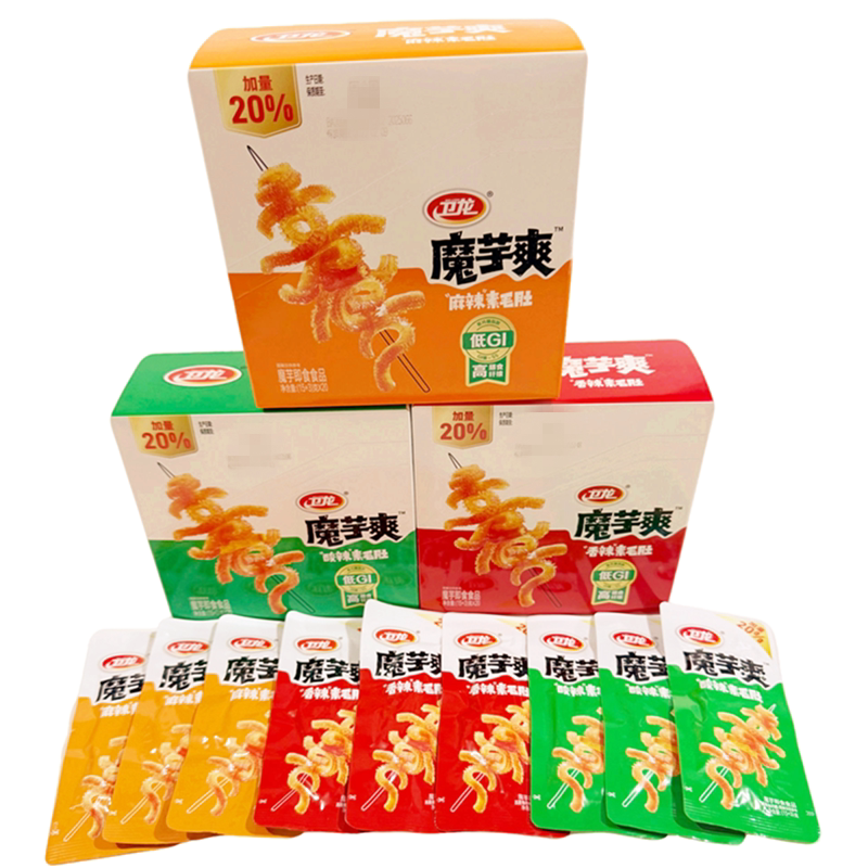 卫龙魔芋爽素毛肚香辣麻辣酸辣