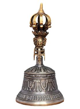 藏铃金刚铃杵纯铜镇宅手工青铜