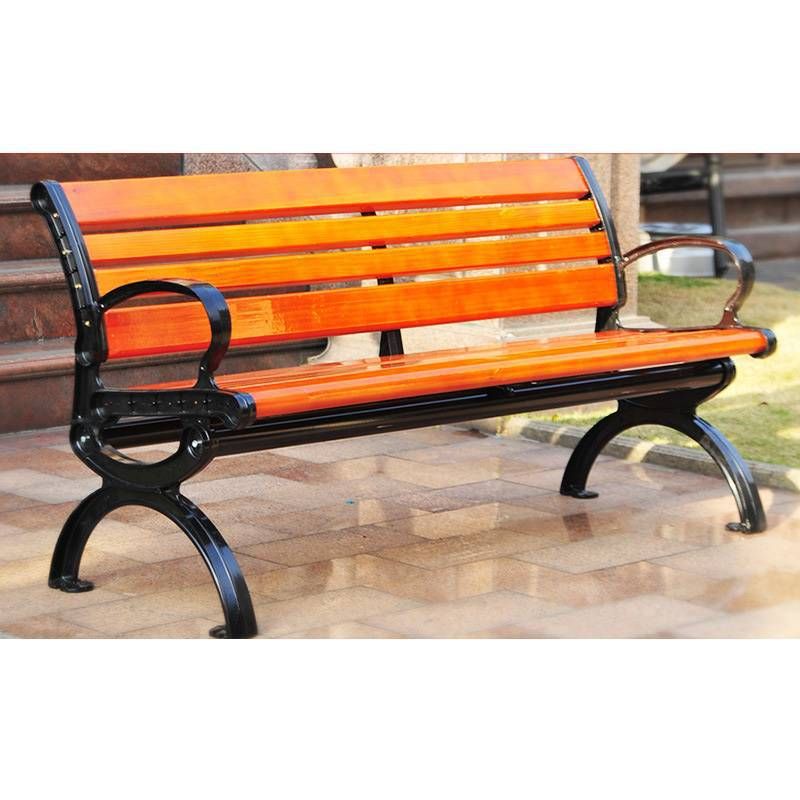 公园椅户外靠背长椅长凳子铁艺休闲长条室外庭院广场防腐实木椅子
