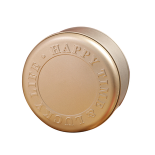 2025圣诞铁盒圆形空盒子糖果礼盒马口铁罐曲奇饼干点心礼物包装盒