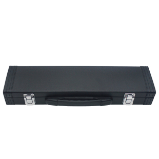 16孔长笛收纳便携盒皮尤皮革木质随行箱包手提箱子乐器笛子盒子