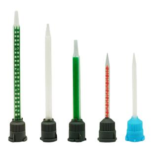 ab胶混合管针管胶嘴混合胶管螺旋管混胶嘴动态卡口混合嘴AB点胶针头50ml 1：1/2：1/10：1静态混合管