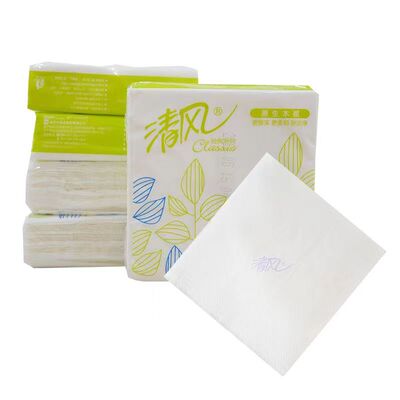 整箱方巾纸清风餐巾纸单层