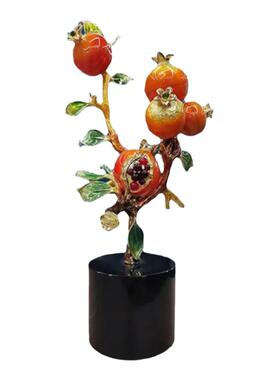 创意玄关客厅珐琅新中式