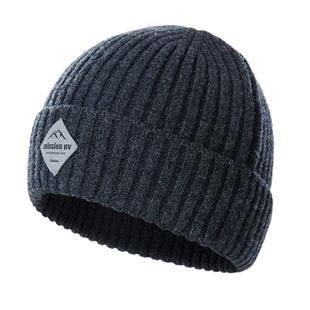 MISSION UV纯羊毛保暖毛线帽针织帽冷帽户外登山徒步防寒帽子男冬
