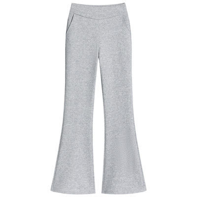 加绒加厚微喇叭裤女春秋冬季