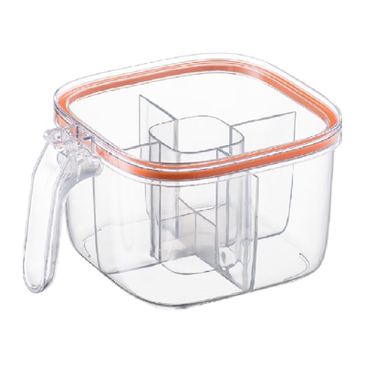 双枪调料盒一体多格收纳调味料罐