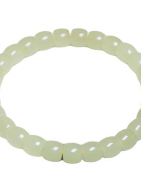 珪宝和田玉黄玉老型珠手串女款