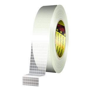 3m8959强力网格纤维胶带单面玻璃网格胶布基玻璃丝条纹耐高温纤维胶带不留胶单面胶强力无痕胶