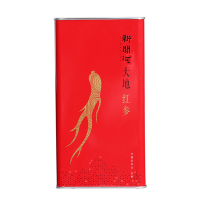 康美新开河红参东北整枝参铁盒装