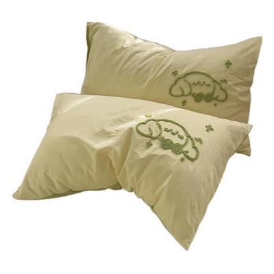 ins博主风水洗棉枕套一对装2025