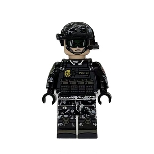 兼容乐高特种兵人仔新款军事士兵四大兵王小人积木武器男孩玩具