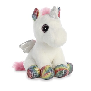 美国aurora world正版翅膀独角兽小飞马公仔玩偶娃娃毛绒玩具礼物