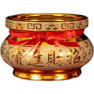 香炉家用室内供奉供佛插香陶瓷小号香熏炉檀香炉财神烧香炉大号