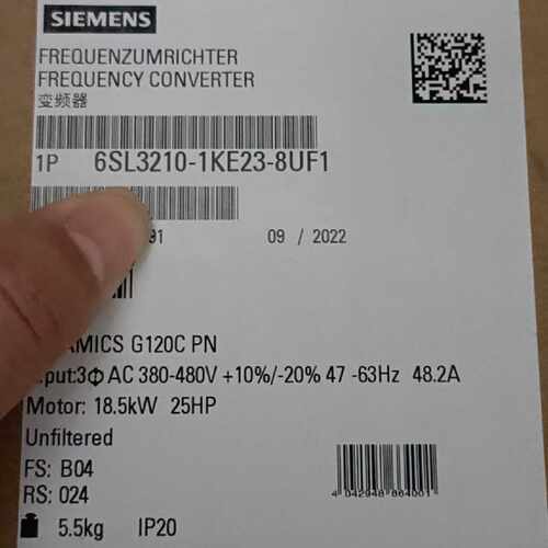 议价原装全新西门子G120C 标称功率15.0kW 变频器6SL3210-1KE23-2