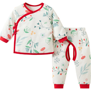 新生婴儿衣服秋冬初生棉袄夹棉套装棉服0棉衣3月保暖分体宝宝冬装