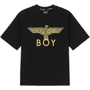 BOYLONDON夏男女同款短袖翅膀印花潮酷高街时尚T恤N01808