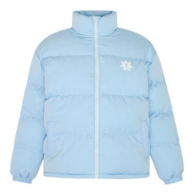 A11SLAVE徽章印花面包棉服情侣