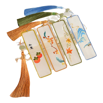 蜀绣书签非遗礼品精美书签