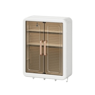 卫生间化妆品壁挂置物架浴室洗漱台免打孔小壁柜厕所收纳储物柜盒