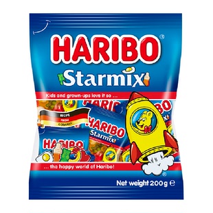 哈瑞宝小熊橡皮糖水果糖qq糖星满贯分享装软糖果零食批发200g