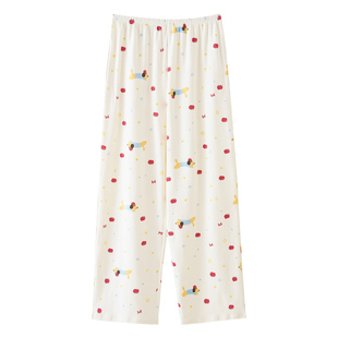 纯棉睡裤女款春秋季双口袋长裤子2026新款100%全棉睡衣单件家居裤