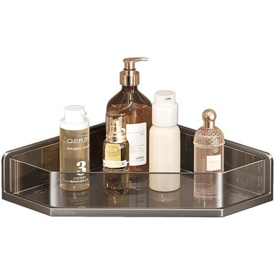 卡贝浴室置物架不锈钢免打孔卫生间洗漱台淋浴房墙角壁挂收纳架子