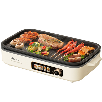 小熊烤肉锅韩式电烤盘无烟可拆洗