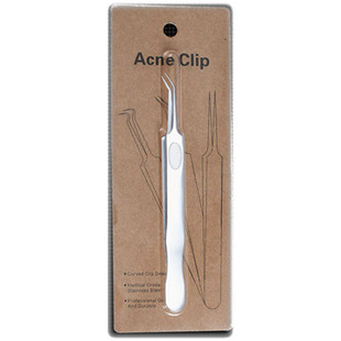 细胞夹超细粉刺夹去黑头专业镊子黑头夹化妆师美容工具粉刺针夹子