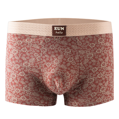 雅鹿男士内裤男生纯棉抗菌复古透气舒适平角裤四角裤潮流学生短裤