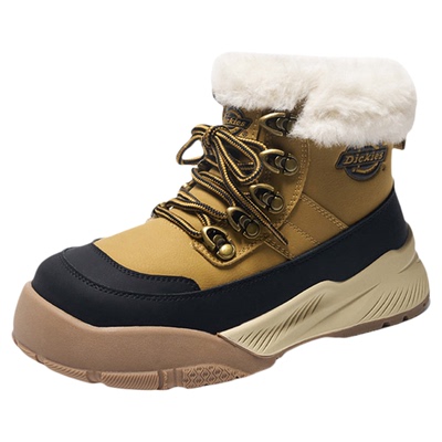 dickies童鞋2026新款冬季儿童雪地靴男女童加绒加厚大棉鞋马丁靴