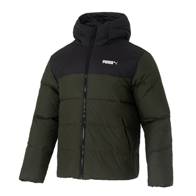 PUMA彪马男款羽绒服外套2025冬季新款连帽休闲服加厚拼接羽绒上衣