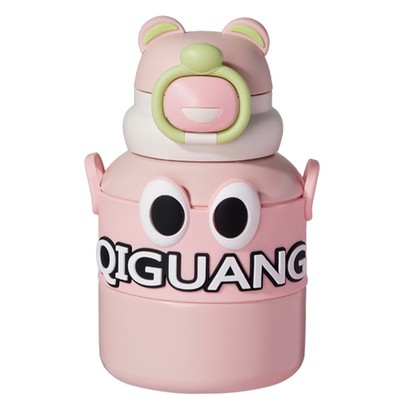 儿童316不锈钢保温饮水杯上学翻盖卡通便携喝水防摔宝宝冬季600ml