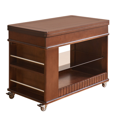 实木折叠边几桌小户型边柜可移动式小推车家用客厅茶几沙发茶台