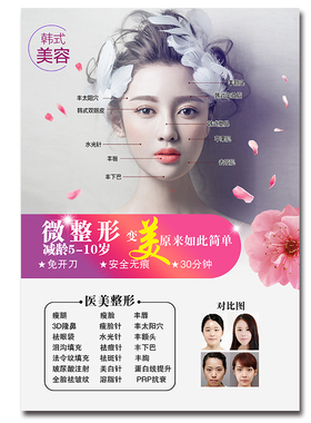微整形皮肤管理小气泡海报装饰画