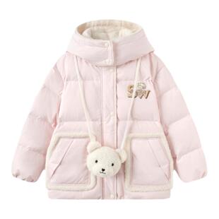 【无雪棉花娃娃IP】巴拉巴拉童装儿童羽绒服女童冬季大童保暖外套