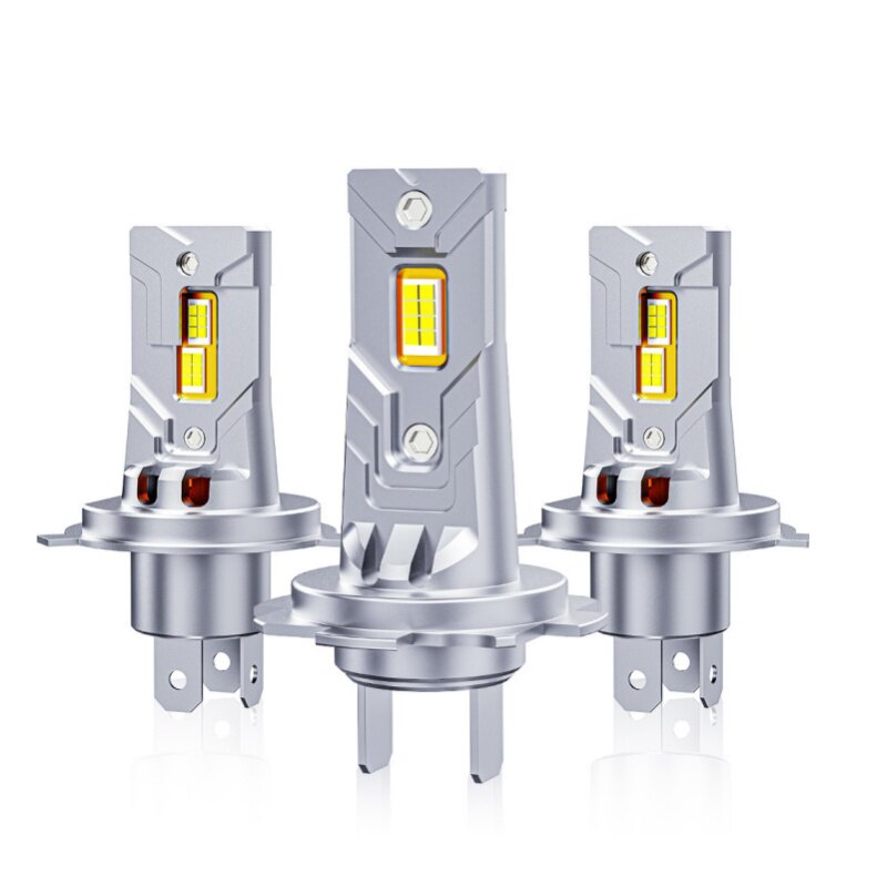led汽车灯泡H1远光H7近光H4黄白